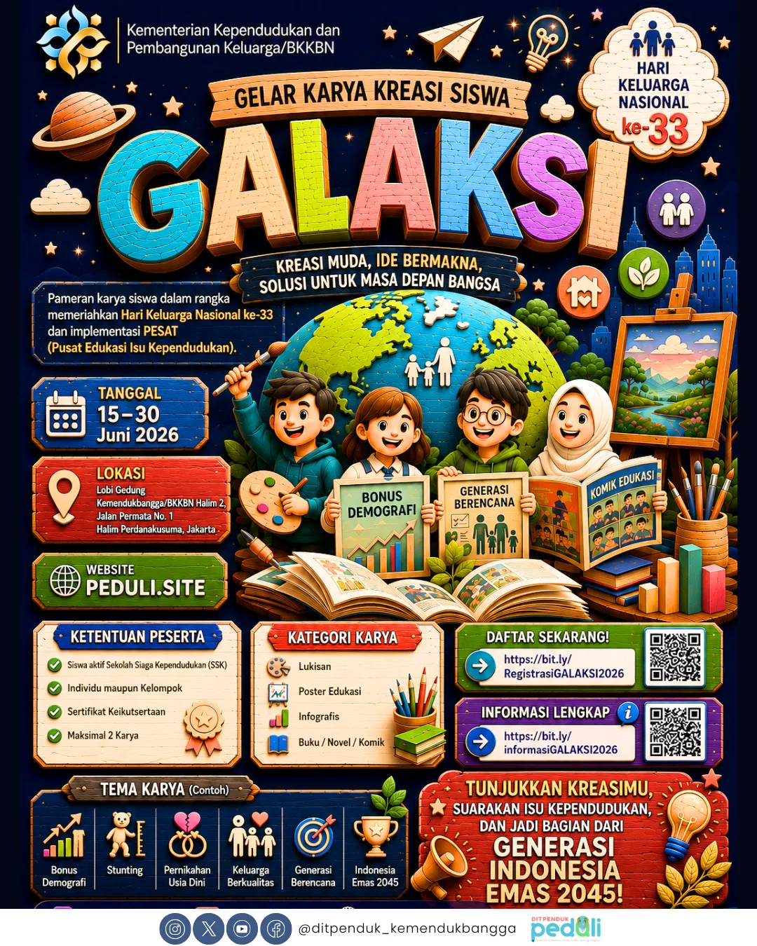 Poster Gelar Karya Kreasi Siswa (GALAKSI)