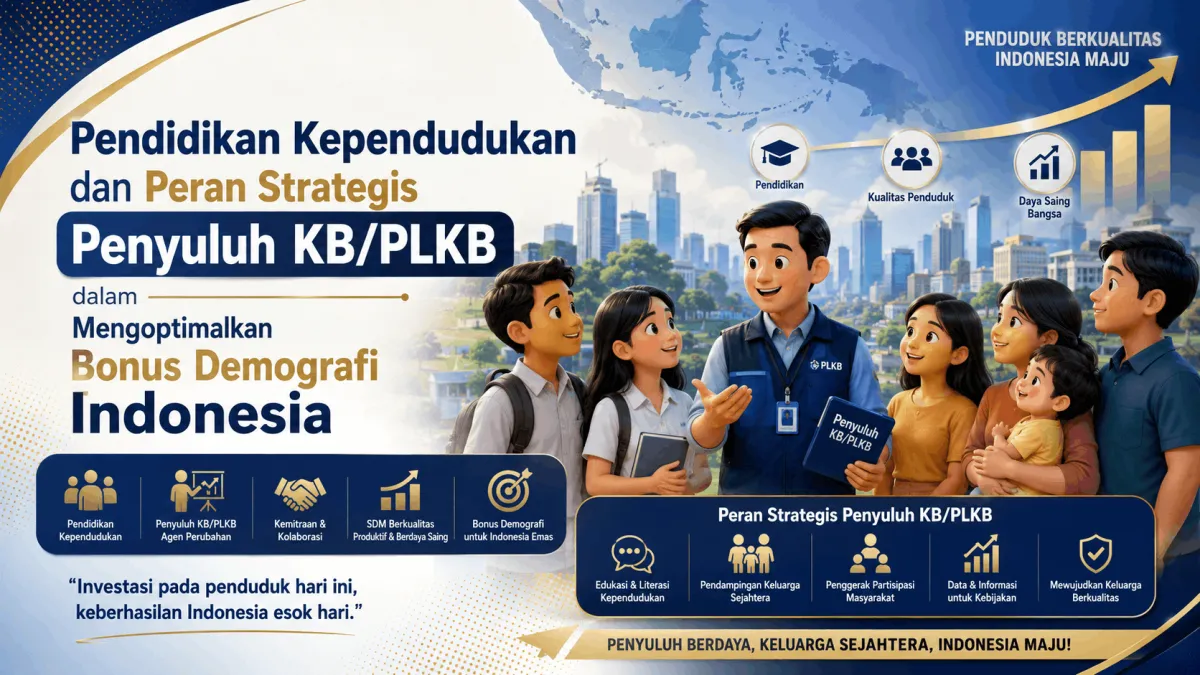 Pendidikan Kependudukan dan Peran Strategis Penyuluh KB/PLKB dalam Mengoptimalkan Bonus Demografi Indonesia