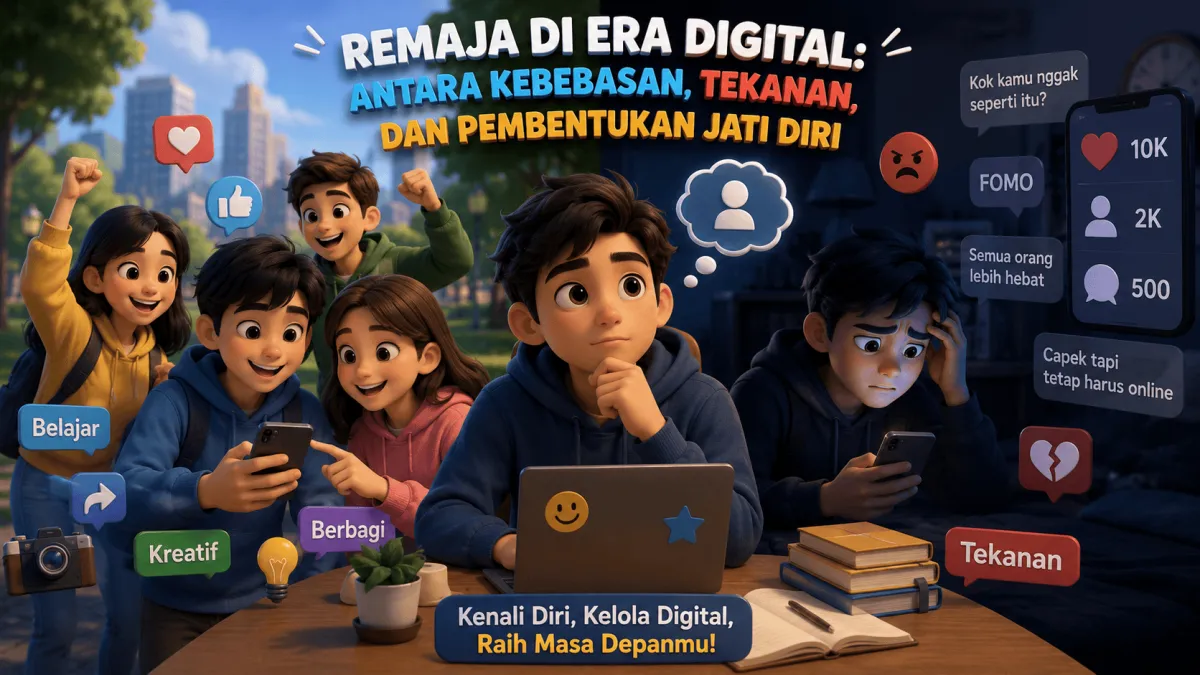 Remaja di Era Digital: Antara Kebebasan, Tekanan, dan Pembentukan Jati Diri