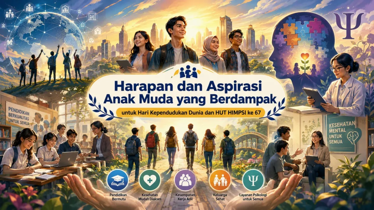 Harapan dan Aspirasi Anak Muda yang Berdampak untuk Hari Kependudukan Dunia dan HUT HIMPSI ke 67