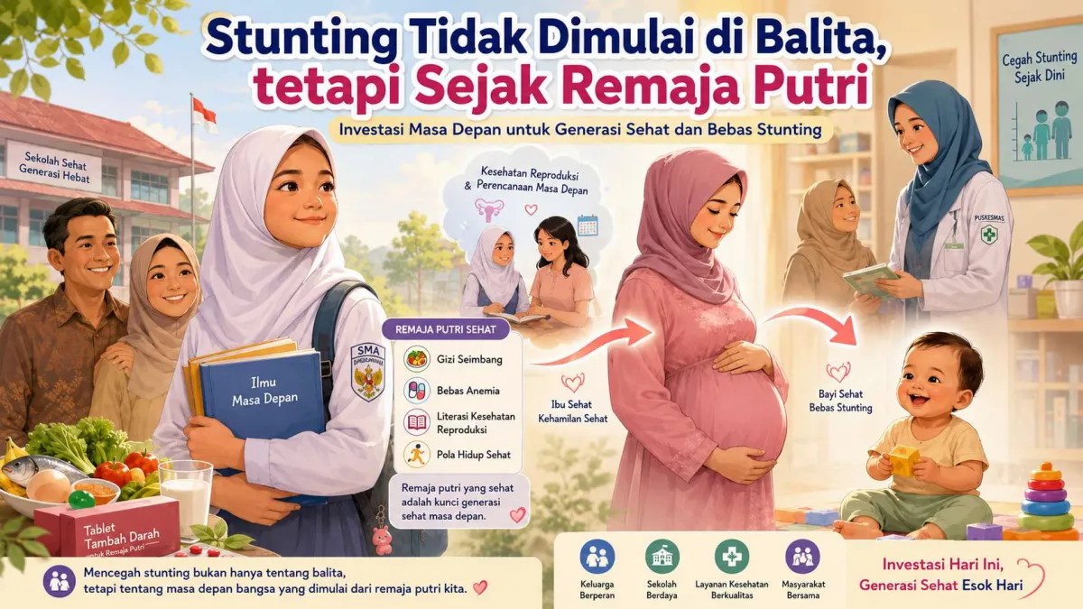 Stunting Tidak Dimulai di Balita, tetapi Sejak Remaja Putri