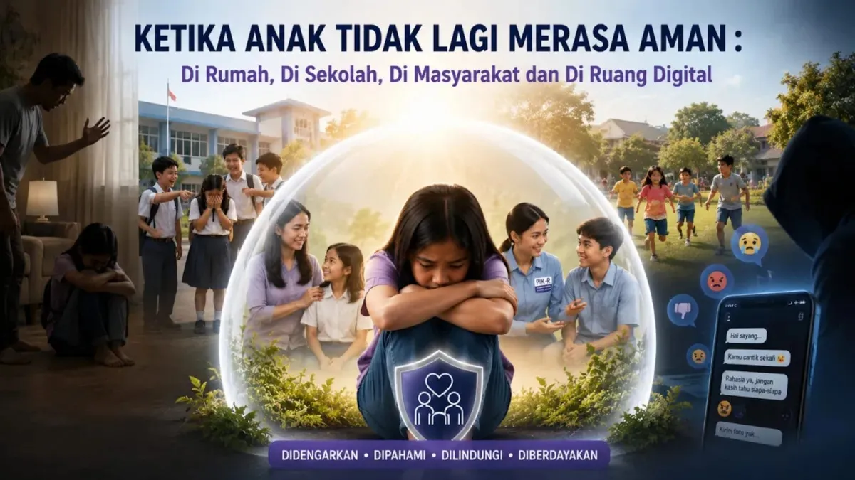 Ketika Anak Tidak Lagi Merasa Aman: di rumah, di sekolah, di masyarakat dan di ruang digital