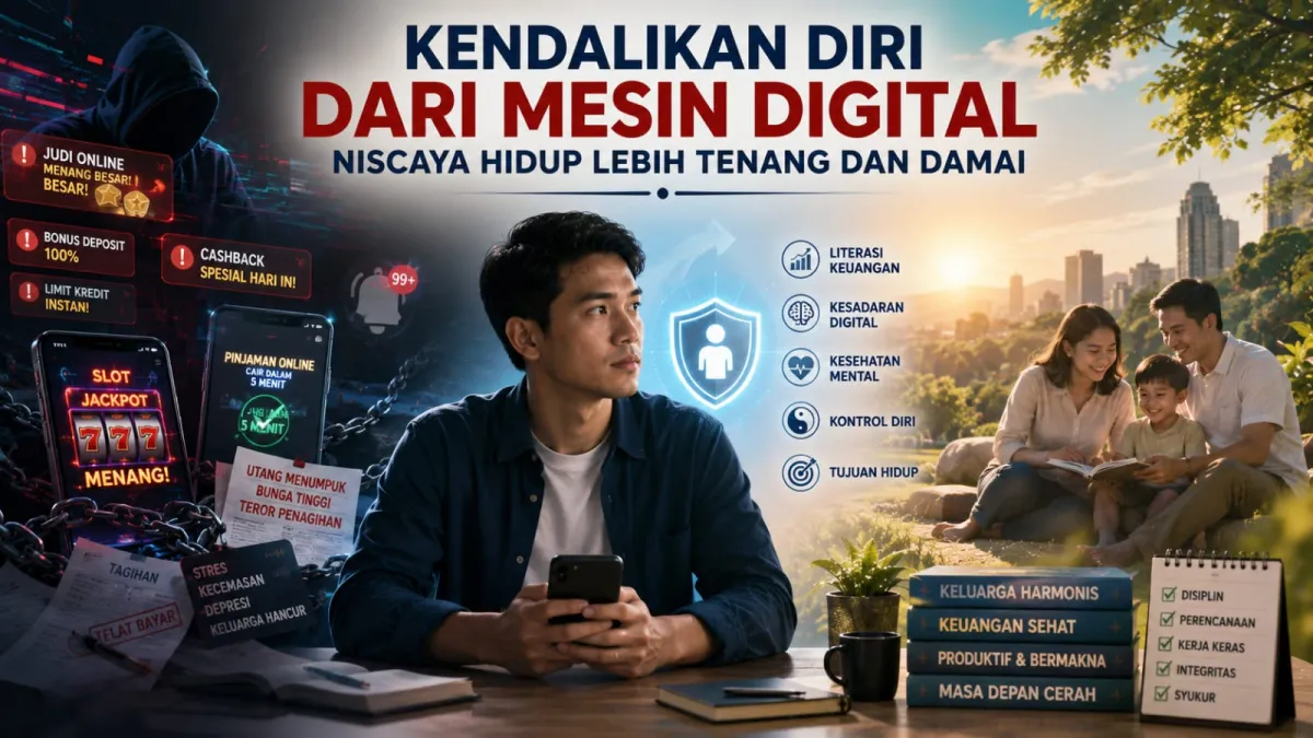 Kendalikan Diri Dari Mesin Digital, Niscaya Hidup Lebih Tenang dan Damai