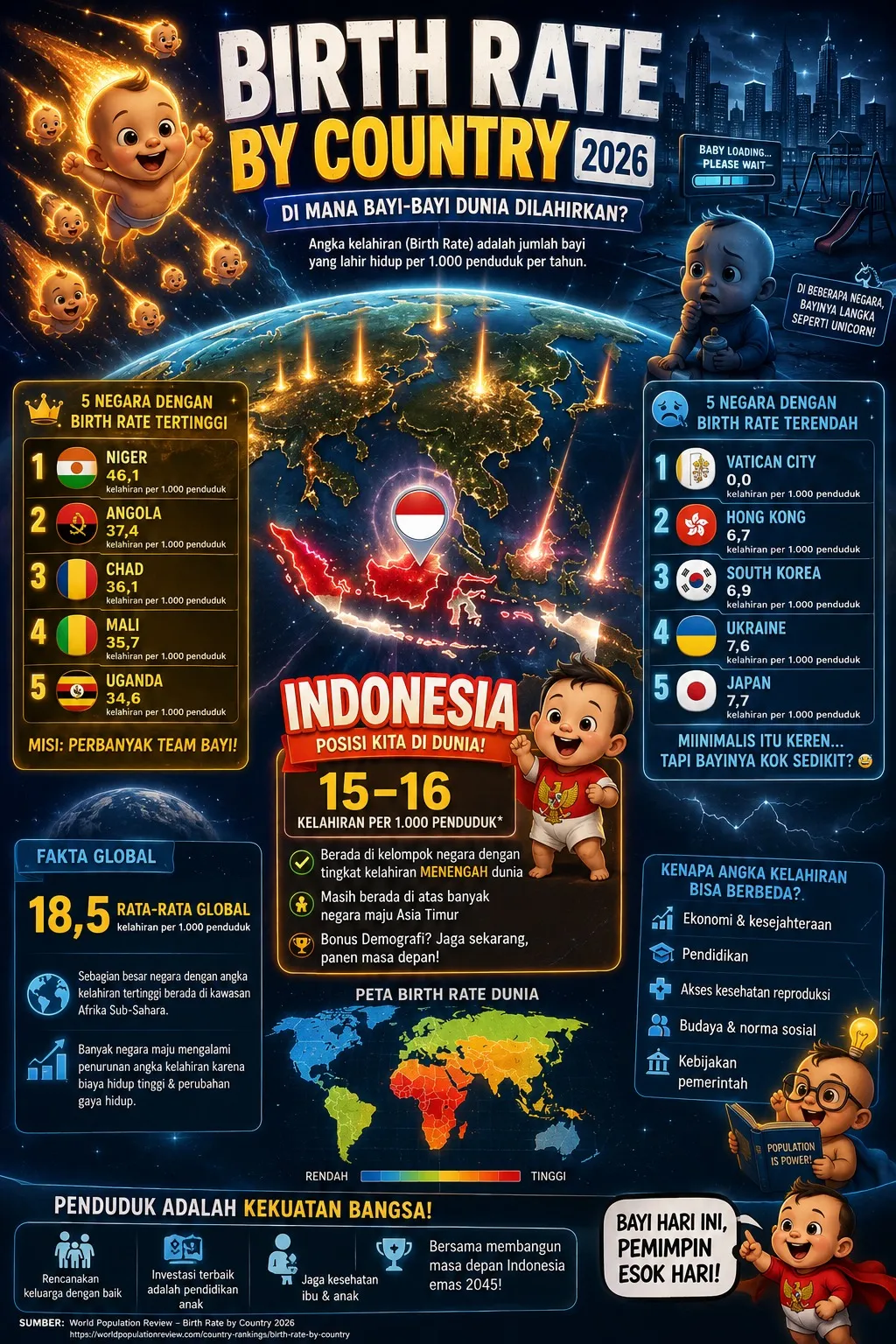 birth rate by country
