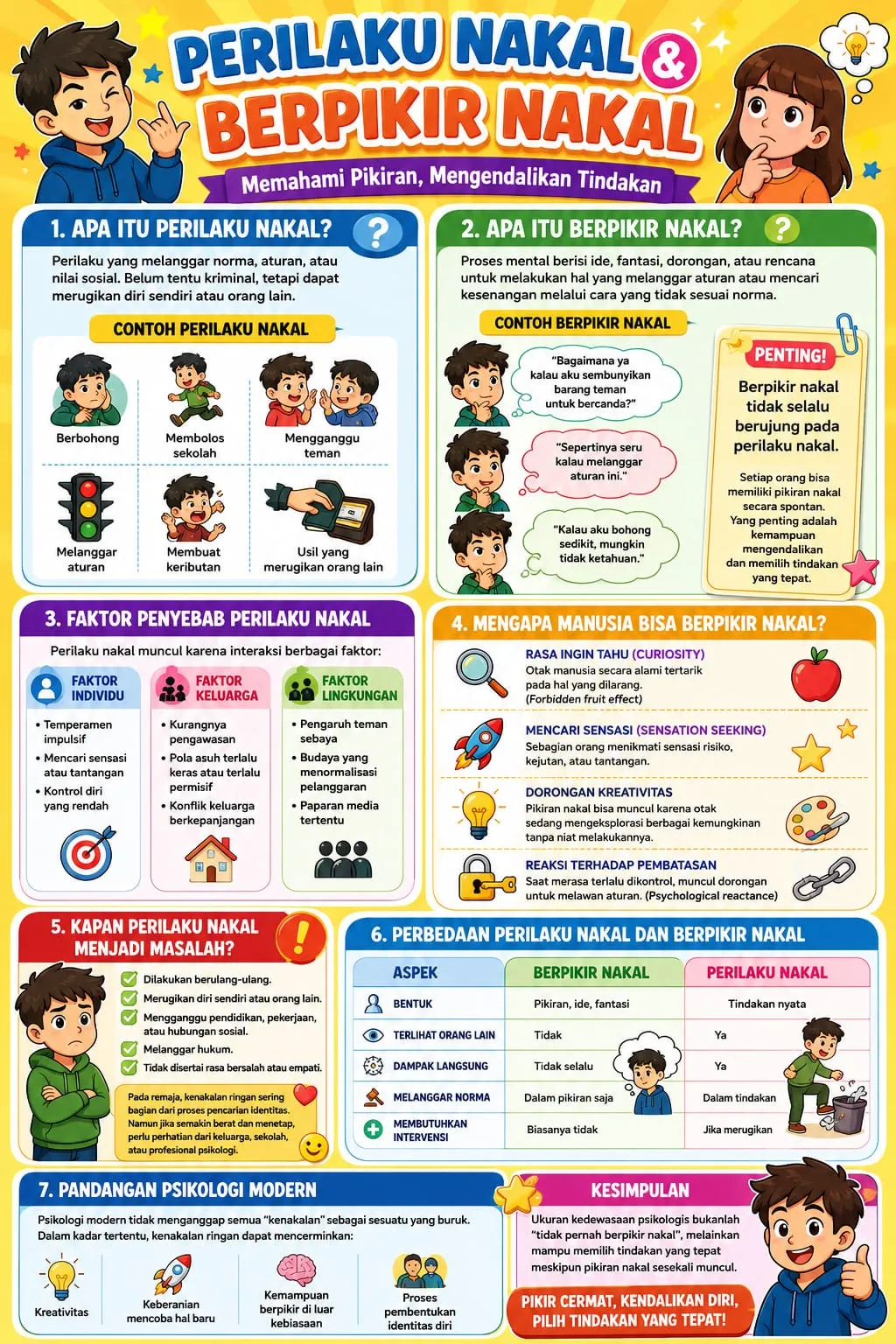 Perilaku Nakal & Berfikir Nakal Memahami Pikiran, Mengendalikan Tindakan