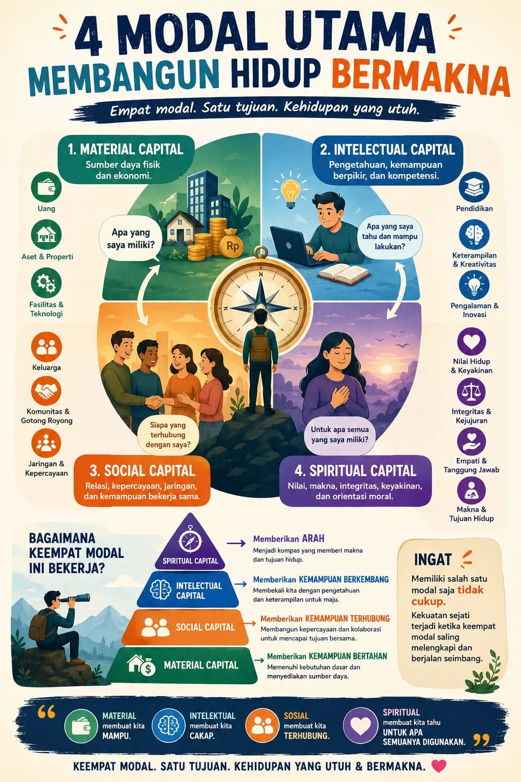 4 Modal Utama Membangun Hidup Bermakna