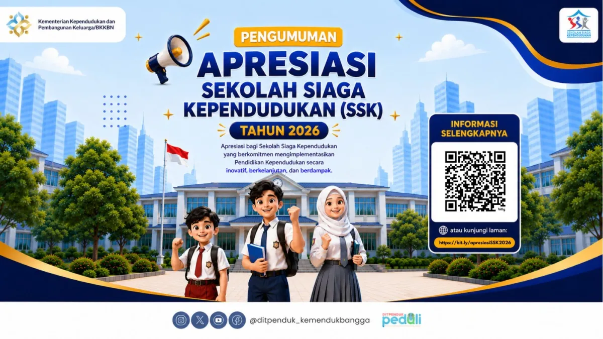 Apresiasi Sekolah Siaga Kependudukan Terbaik Tahun 2026